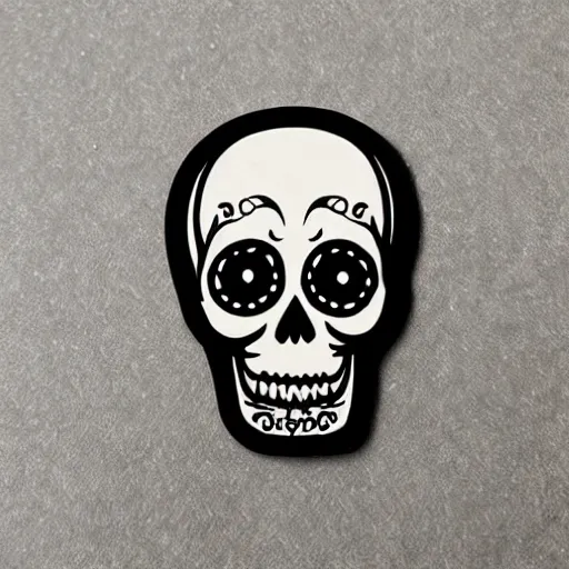 Image similar to cute skull sticker