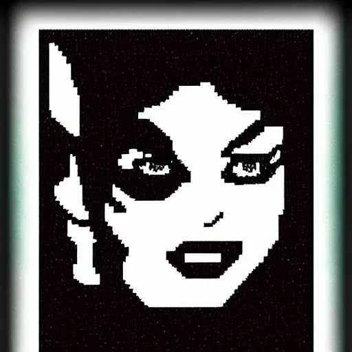 Image similar to catwoman, pixel art