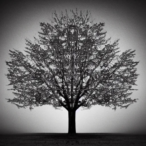 Prompt: stock photo tree, on blank white background