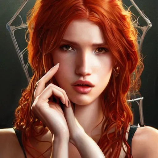 Image similar to ultra realistic illustration, bella thorne as spiderman, intricate, elegant, highly detailed, digital painting, artstation, concept art, smooth, sharp focus, illustration, art by artgerm and greg rutkowski and alphonse mucha and wlop