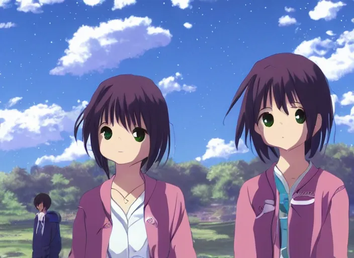 Image similar to Clannad, in the style of Makoto Shinkai