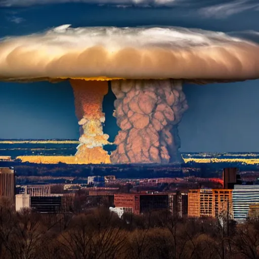 Image similar to a nuclear explosion in Washington DC