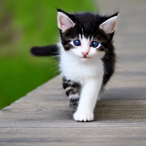 Image similar to kitten on the catwalk