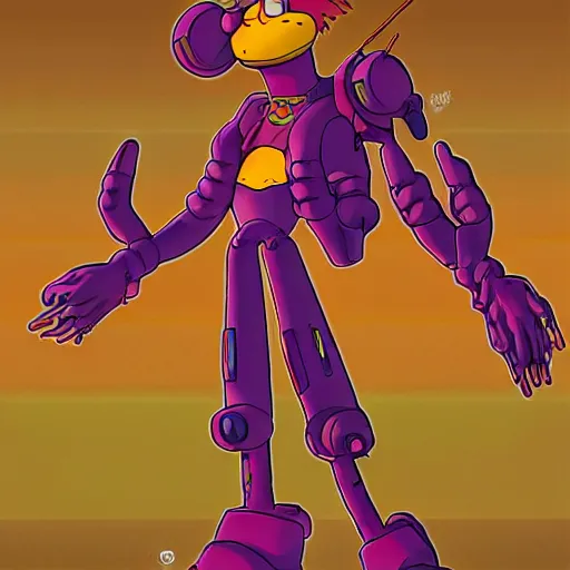 Image similar to Garfield as EVA-01, Neon Genesis Evangelion, biological garfield mech, anime