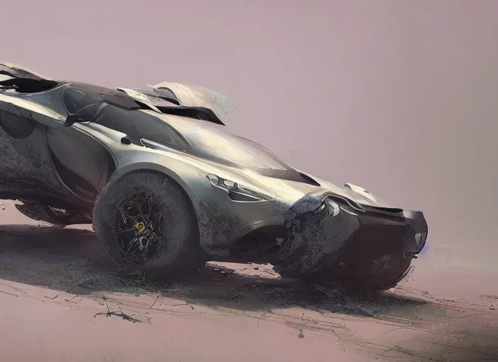 Image similar to a beautiful concept design of a supercar converted into offroad sport. car design by cory loftis, fenghua zhong, ryohei hase, ismail inceoglu and ruan jia. volumetric light, detailed, rendered in octane