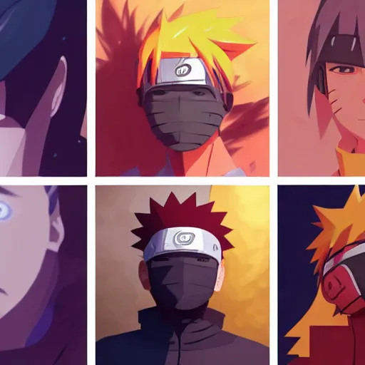 Image similar to face icon stylized minimalist naruto, loftis, cory behance hd by jesper ejsing, by rhads, makoto shinkai and lois van baarle, ilya kuvshinov, rossdraws global illumination