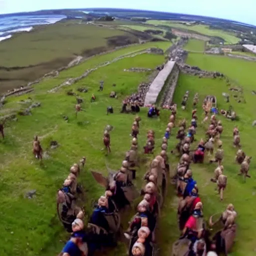 Image similar to gopro footage of the roman invasion of britain