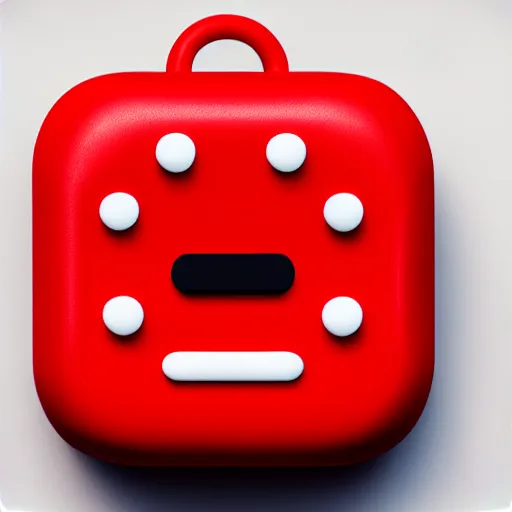 Prompt: Very tiny red alarm clock that looks like the iOS emoji and has the same colors, iOS emoji, 3D clay render, 4k UHD, white background, isometric top down left view, studio lighting, zoomed out very far