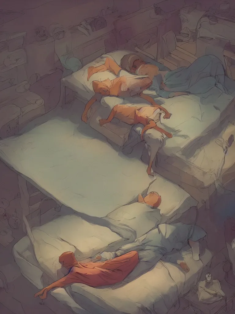 Image similar to when i lay me down to sleep by disney concept artists, blunt borders, rule of thirds