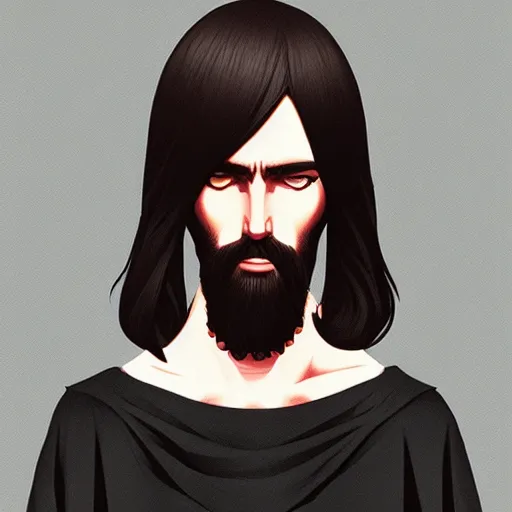 Image similar to jesus christ by ilya kuvshinov