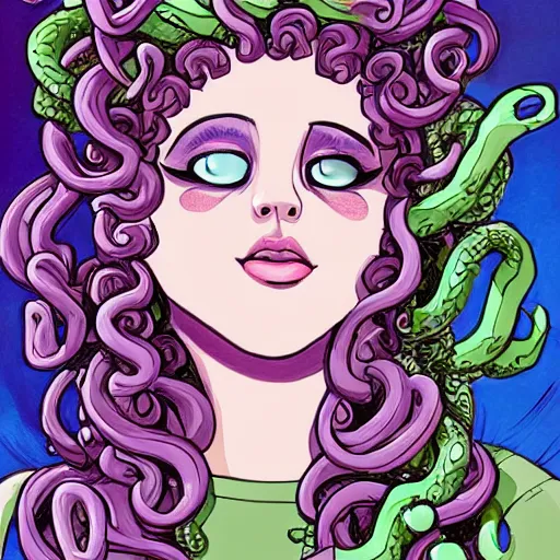 Image similar to lovely medusa in her glory