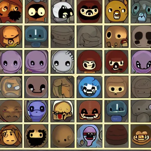 Image similar to binding of isaac item icons