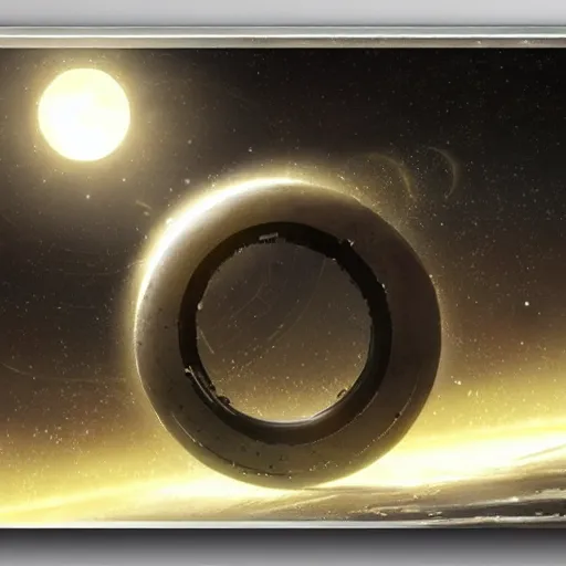 Prompt: a futuristic planetary ring highly detailed, smooth, sharp, rays of light, award winning art by greg rutkowski