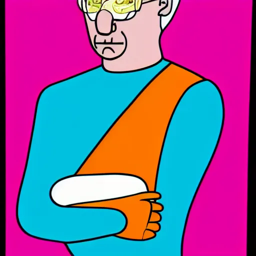 Prompt: a portrait a very ordinary person, by Michael Craig-Martin, flat color, anatomically correct, beautiful perfect face, sharp focus, Highly Detailed