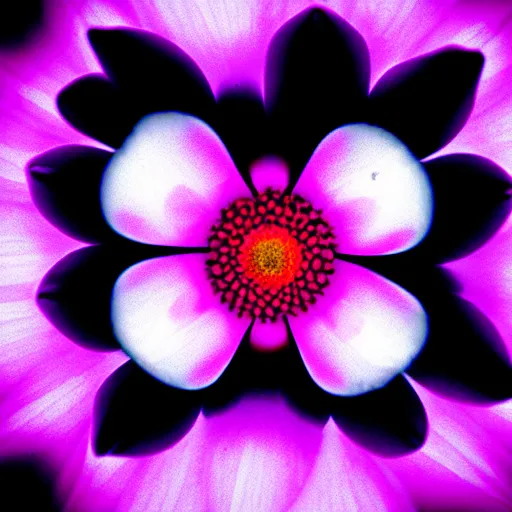 Prompt: an infrared flower