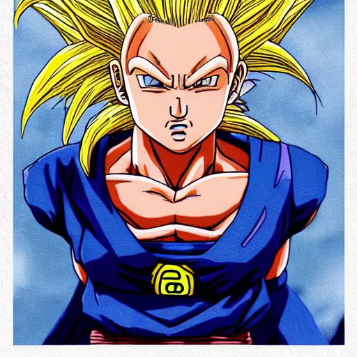 Prompt: ultra realistic portrait painting of britney spears as super saiyan, art by akira toriyama, 4 k, dragon ball artstyle, cel shaded, highly detailed, epic lighting