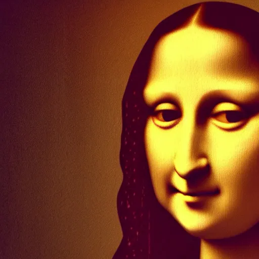 Prompt: puppet mona lisa, creepy, 3 d render