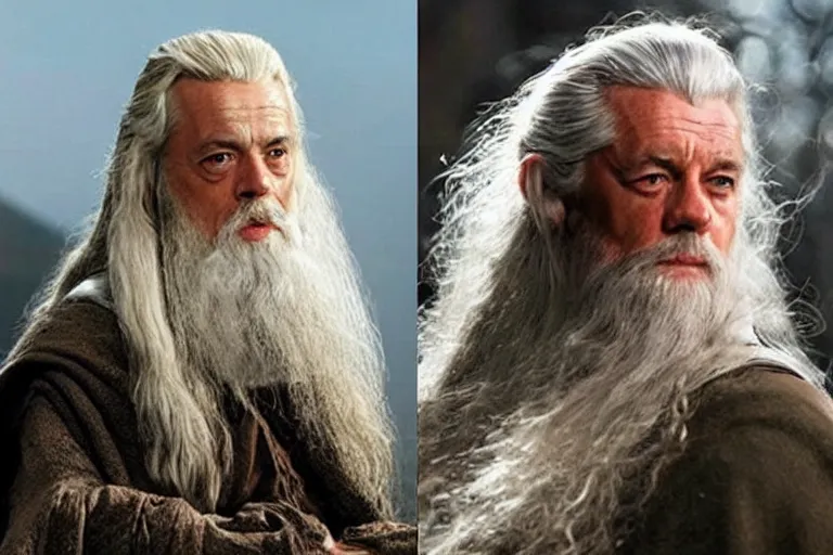 Image similar to geert wilders as gandalf in lord of the rings