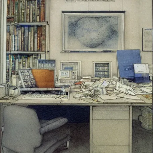 Image similar to the office, alan lee