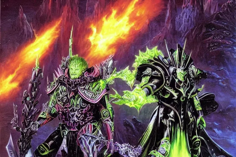 Image similar to I am reminded of Nemesis the Warlock, in particular Nemesis' spaceship Blitzspear. Of course, 40K borrows more than a little from Nemesis, so I should not be surprised th