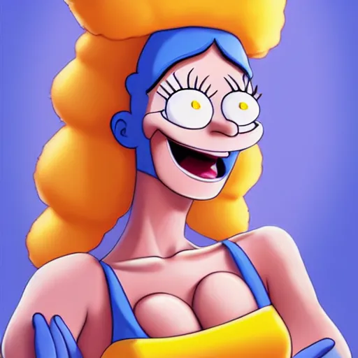 Marge and lisa anime characters is crazy 😳🔥, W🔥, ❤️, #margesimpson