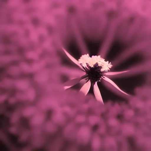 Prompt: a flower in infrared