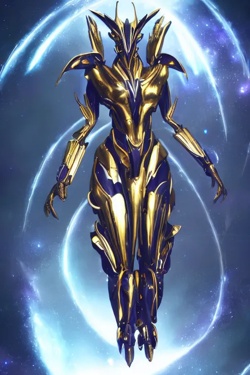 Prompt: galactic hyperdetailed elegant beautiful stunning giantess saryn anthropomorphic mecha female dragon goddess, streamlined spines, sharp metal ears, sleek yellow eyes, sleek gold skin, smooth gold armor, bigger than galaxy, epic proportions, epic scale, epic size, warframe destiny fanart, furry, dragon art, goddess, giantess, furaffinity, octane render