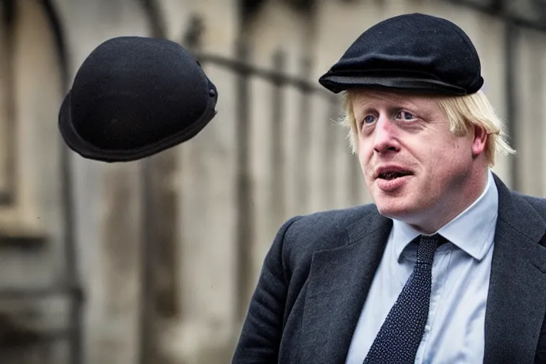 Prompt: boris johnson in peaky blinders