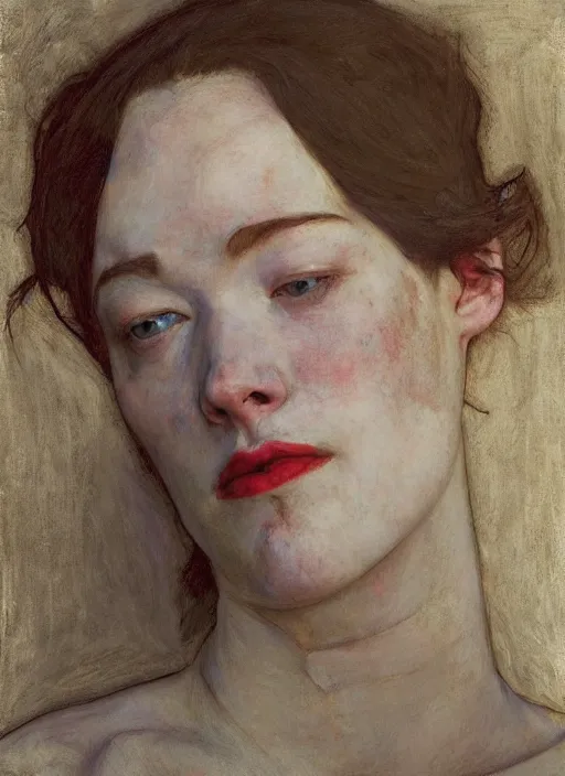 Image similar to stoya by jeremy lipking egon schiele gottfried helnwein