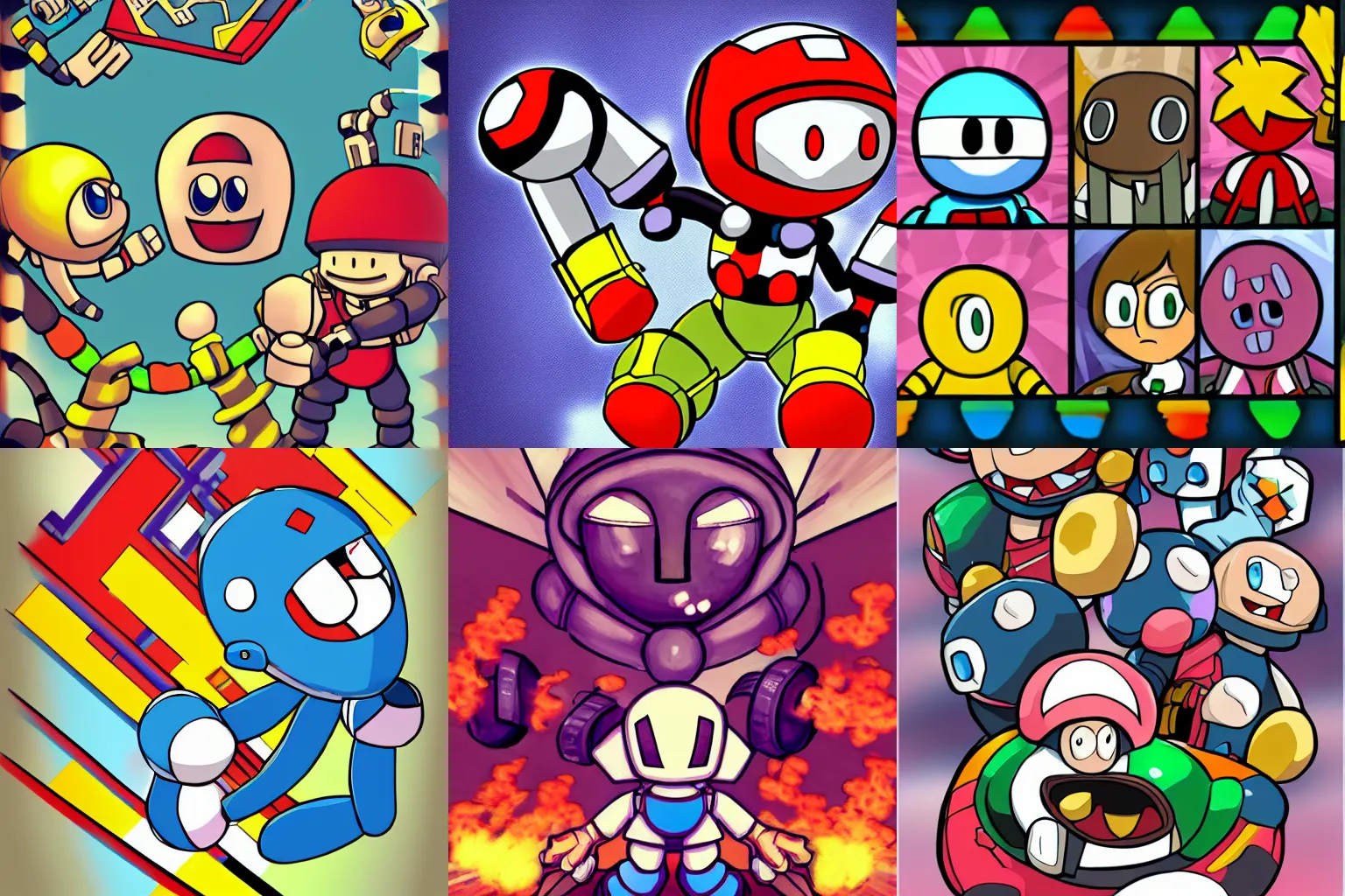 Prompt: Bomberman fanart, by ShizenBomber, deviantart