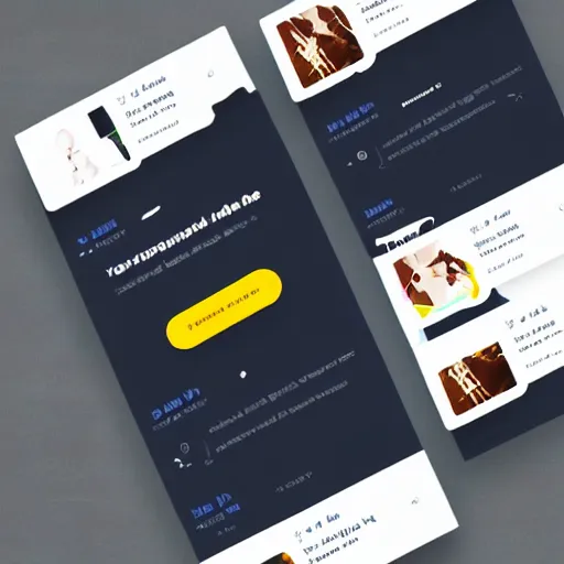 Image similar to a landing page screenshot trending on dribbble