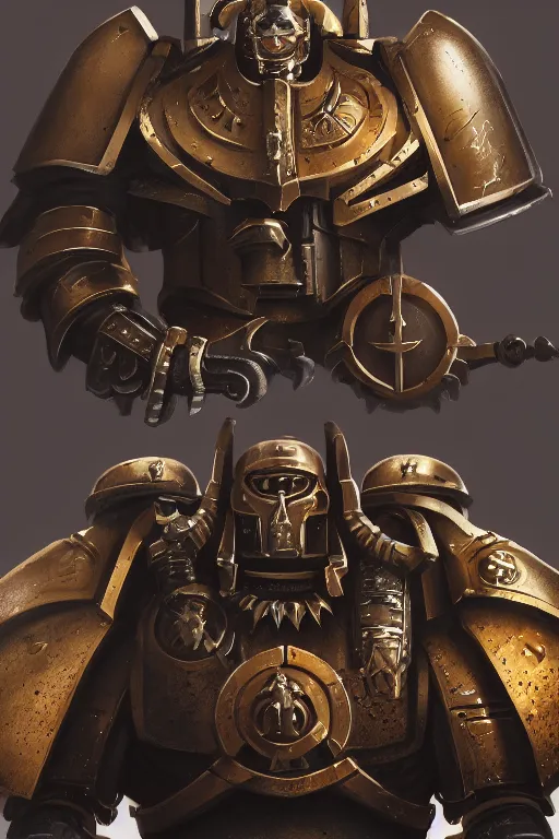 Image similar to armor portrait heros warhammer 4 0 k horus heresy fanart - the primarchs emperor by johannes helgeson animated with vfx concept artist & illustrator global illumination ray tracing hdr fanart arstation zbrush central hardmesh 8 k octane renderer comics stylized