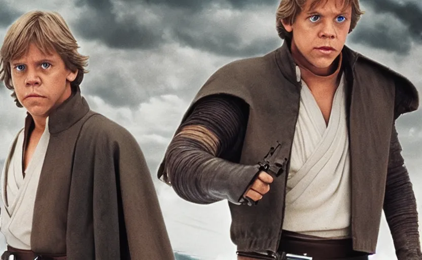 Prompt: luke skywalker in hbo's successioni