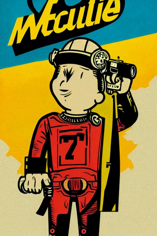 Image similar to fallout 7 6 retro futurist illustration art by butcher billy, sticker, colorful, illustration, highly detailed, simple, smooth and clean vector curves, no jagged lines, vector art, smooth andy warhol style