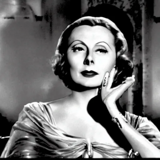 Image similar to Still of Greta Garbo as Tosca in the 1959 film by George Cukor