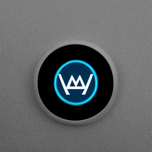 Prompt: hadronus logo futuristic on button power button 4k 8k 16k