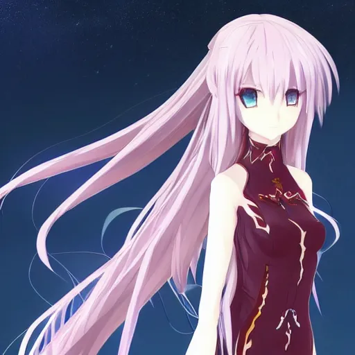 Prompt: beautiful full body image of a zerg overlord merged together with archer tohsaka illya chloe caster into one eternal being defining the universe, high details, high resolution, | | very very anime!!!, fine - face, realistic shaded perfect face, fine details. anime. realistic shaded lighting