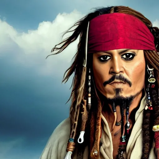 Prompt: jack sparrow as the president