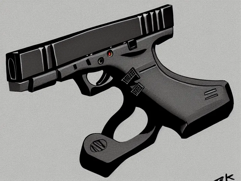 Image similar to glock 1 7, art by adrien roose, furaffinity, extremely detailed, digital painting, concept art, smooth, sharp focus, illustration, trending