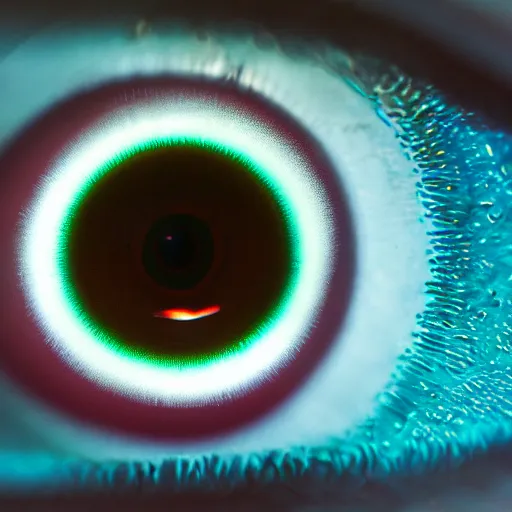 Image similar to macro photograph of an alien eye