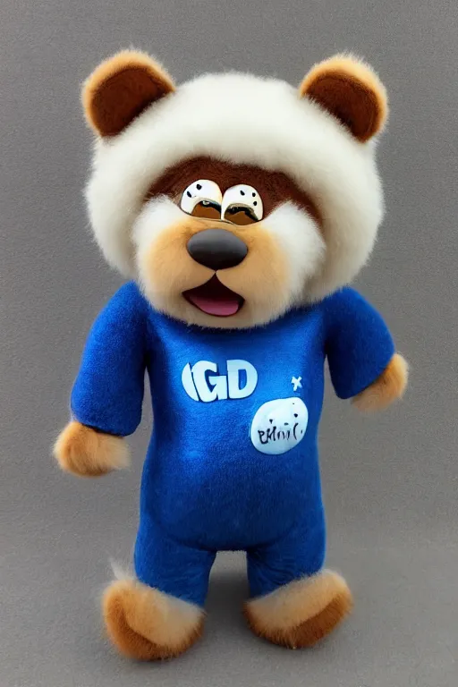 Prompt: a cute cartoon ggi 3 d bear with soft fur in the style of disney and pixar