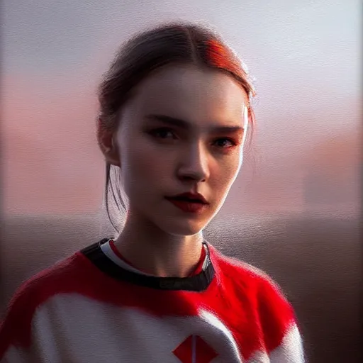 Prompt: white paper cup with horizontal red strip!!!, traditional belorussian background motive!!, hyperrealistic, highly detailed, cinematic, volumetric sunlight, beautiful, cgssociety, artstation, 8 k, oil painting by greg rutkowski, by artgerm, by wlop