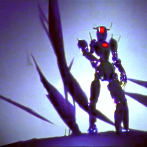 Image similar to movie still of robot evangelion, cinematic composition, cinematic light, criterion collection, by david lynch