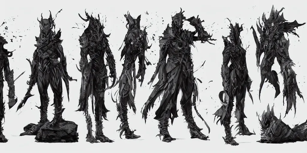 Image similar to blackstar, character sheet, concept design, contrast, kim jung gi, greg rutkowski, zabrocki, karlkka, jayison devadas, trending on artstation, 8 k, ultra wide angle, pincushion lens effect