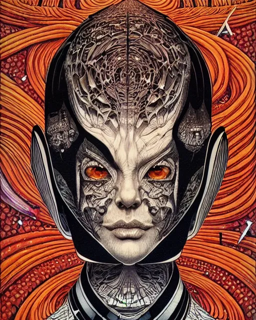 Image similar to portrait painted in jacek yerka style drawn by vania zouravliov and takato yamamoto, inspired by star trek, intricate acrylic gouache painting, high detail, sharp high detail, artstation