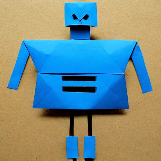 Image similar to robot as origami