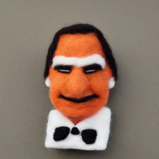 Image similar to bolsonaro needle felted , needle felting art