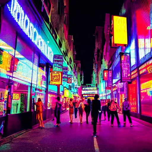 Prompt: photo of street city, disco diffusion