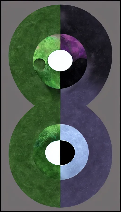 Prompt: Abstract representation of ying Yang concept, from Lineage 2