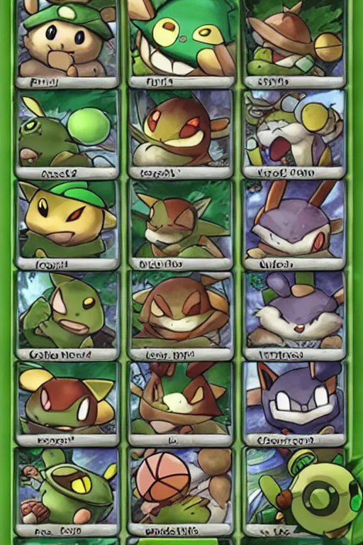 Image similar to teemo, a pokemon trading card of teemo, highly detailed pokemon trading card screenshot